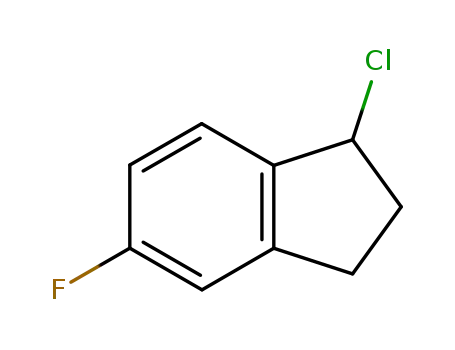 Molecular Structure of 58485-67-9 (1-CHLORO-2,3-DIHYDRO-5-FLUORO-1H-INDENE)