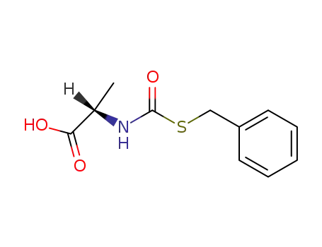Molecular Structure of 6297-75-2 (N-[(benzylsulfanyl)carbonyl]alanine)