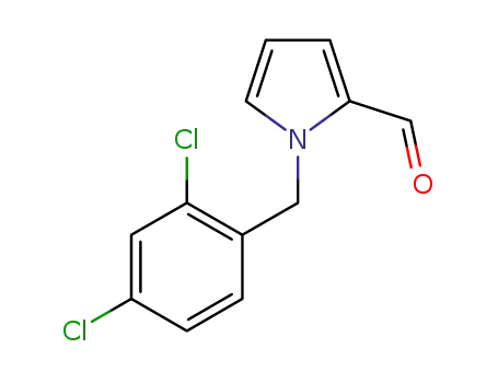 Molecular Structure of 669737-86-4 (1-(2,4-Dichlorobenzyl)-1H-pyrrole-2-carbaldehyde)