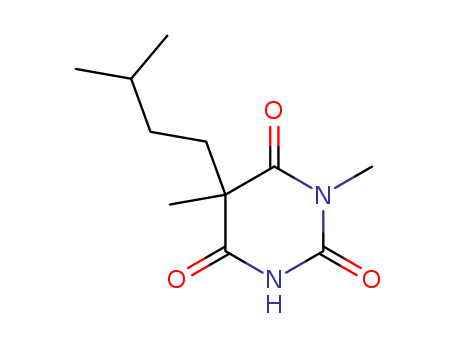 2,4,6(1H,3H,5H)-Pyrimidinetrione,1,5-dimethyl-5-(3-methylbutyl)-