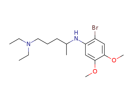 2-BROMO-4,5-DIMETHOXY-N-[1-METHYL-4-DIETHYLAMINOBUTYL]ANILINE