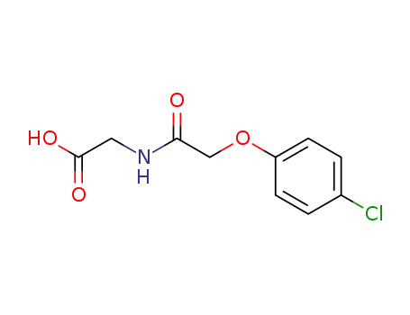 Molecular Structure of 6293-97-6 (N-[(4-chlorophenoxy)acetyl]glycine)