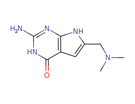 4H-Pyrrolo[2,3-d]pyrimidin-4-one,2-amino-6-[(dimethylamino)methyl]-3,7-dihydro- cas  62981-83-3