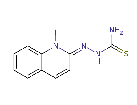 Molecular Structure of 7145-45-1 ((2E)-1-methylquinolin-2(1H)-one thiosemicarbazone)