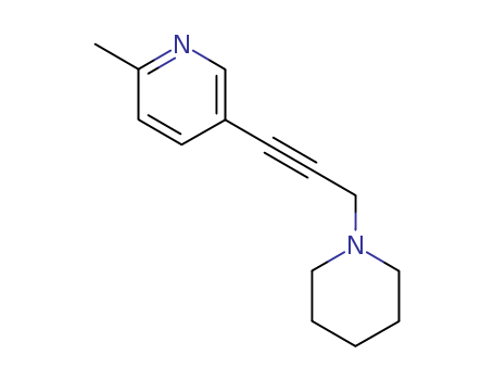 2-methyl-5-(3-piperidin-1-ylprop-1-ynyl)pyridine
