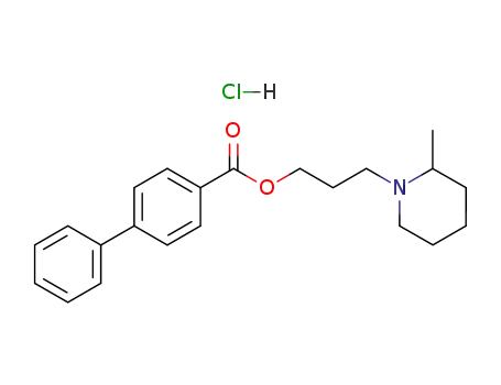 4-바이페닐카르복실산, 3-(2-메틸피페리디노)프로필 에스테르, 염산염