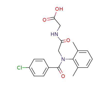 2-[[2-[(4-클로로벤조일)-(2,6-디메틸페닐)아미노]아세틸]아미노]아세트산
