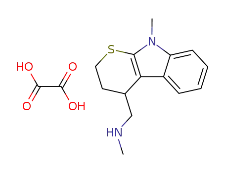 Molecular Structure of 73424-75-6 (N-methyl-1-(9-methyl-2,3,4,9-tetrahydrothiopyrano[2,3-b]indol-4-yl)methanamine ethanedioate)