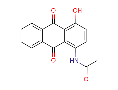 Molecular Structure of 7323-62-8 (1-ACETAMIDO-4-HYDROXYANTHRAQUINONE)