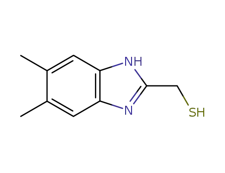 Molecular Structure of 73688-72-9 (1H-Benzimidazole-2-methanethiol,5,6-dimethyl-(9CI))