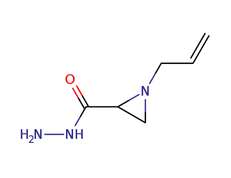Molecular Structure of 71331-31-2 (2-Aziridinecarboxylicacid,1-(2-propenyl)-,hydrazide(9CI))