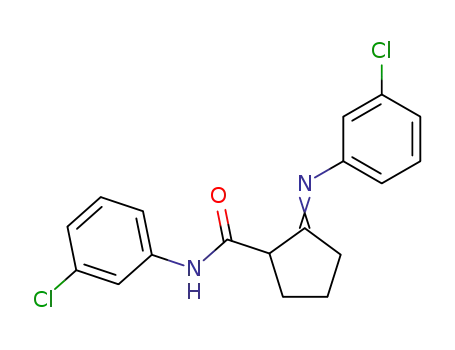 N-(3-クロロフェニル)-2-[(m-クロロフェニル)イミノ]シクロペンタンカルボアミド