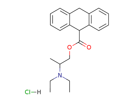 1-(9,10-dihydroanthracene-9-carbonyloxy)propan-2-yl-diethylazaniumchloride