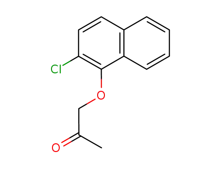 Molecular Structure of 73826-07-0 (1-(2-Chloro-1-naphtyloxy)-2-propanone)