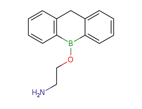 Molecular Structure of 7147-07-1 (2-(dibenzo[b,e]borinin-5(10H)-yloxy)ethanamine)