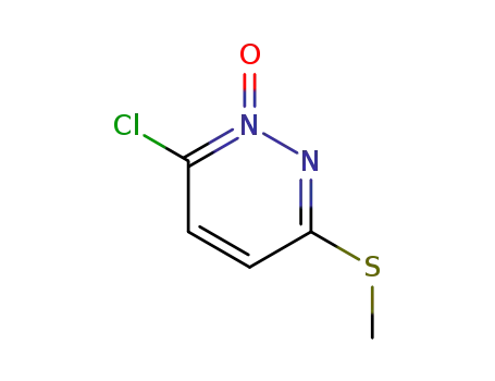 Molecular Structure of 40954-07-2 (Pyridazine, 3-chloro-6-(methylthio)-, 2-oxide)