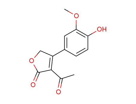 3-アセチル-4-(4-ヒドロキシ-3-メトキシフェニル)-2(5H)-フラノン