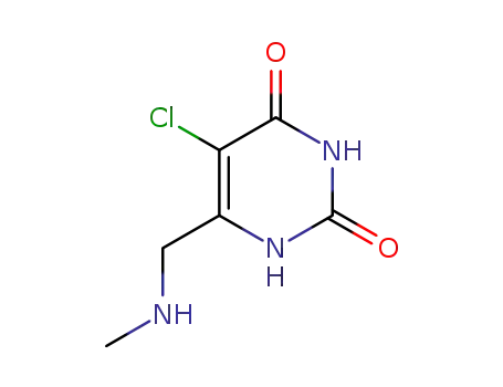 2,4(1H,3H)-Pyrimidinedione, 5-chloro-6-[(methylamino)methyl]-