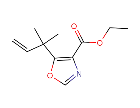 5-(1,1-dimethyl-allyl)-oxazole-4-carboxylic acid ethyl ester