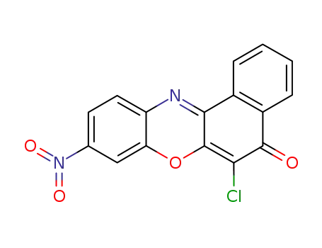 Molecular Structure of 73397-12-3 (6-CHLORO-9-NITRO-5-OXO-5H-BENZO[A]PHENOXAZINE)
