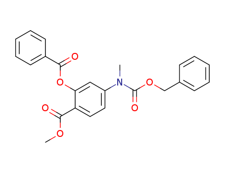 Benzoicacid, 2-(benzoyloxy)-4-[methyl[(phenylmethoxy)carbonyl]amino]-, methyl ester cas  7149-01-1