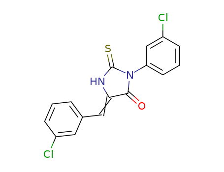 4-Imidazolidinone, 3-(3-chlorophenyl)-5-((3-chlorophenyl)methylene)-2- thioxo-