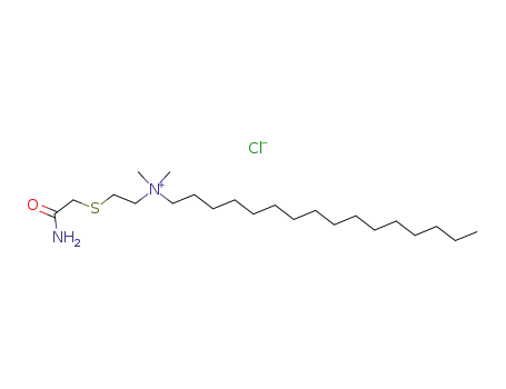 Molecular Structure of 73373-34-9 (N-{2-[(2-amino-2-oxoethyl)sulfanyl]ethyl}-N,N-dimethylhexadecan-1-aminium)