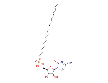 Molecular Structure of 73532-83-9 (1-arabinofuranosylcytosine-5'-stearylphosphate)