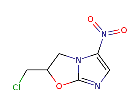 이미다조옥사졸, 2-(클로로메틸)-디히드로-5-니트로-