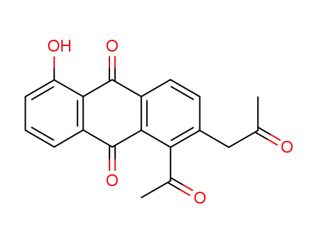 9,10-Anthracenedione, 1-acetyl-5-hydroxy-2-(2-oxopropyl)-