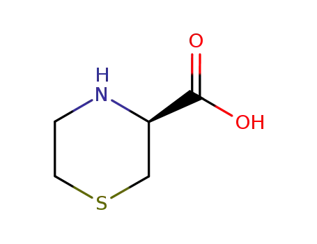 Molecular Structure of 73401-53-3 ((3R)-THIOMORPHOLINECARBOXYLIC ACID)