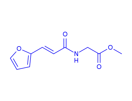 Molecular Structure of 73353-76-1 (N-(2-FURFURYLIDENEACETYL)GLYCINE METHYL ESTER)