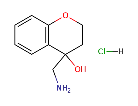 Molecular Structure of 80096-60-2 (4-(AMinoMethyl)chroMan-4-ol hydrochloride)