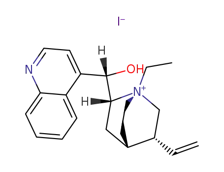 Molecular Structure of 73803-49-3 ((9R)-1-ethyl-9-hydroxycinchonan-1-ium iodide)