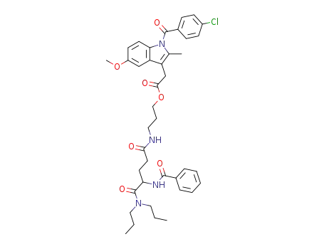 3-[(N~2~-benzoyl-N,N-dipropyl-alpha-glutaminyl)amino]propyl [1-(4-chlorobenzoyl)-5-methoxy-2-methyl-1H-indol-3-yl]acetate