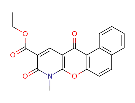 ethyl 8-methyl-9,12-dioxo-8,12-dihydro-9H-benzo[5,6]chromeno[2,3-b]pyridine-10-carboxylate