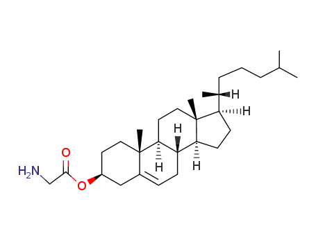 Molecular Structure of 73670-26-5 (cholest-5-en-3-yl glycinate)