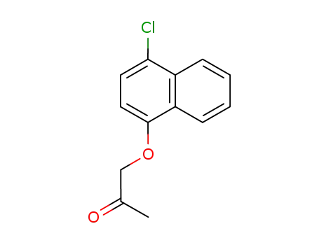 Molecular Structure of 73826-08-1 (1-(4-Chloro-1-naphtyloxy)-2-propanone)