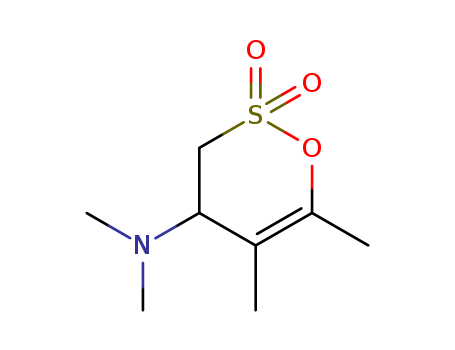 1,2-Oxathiin-4-amine,3,4-dihydro-N,N,5,6-tetramethyl-, 2,2-dioxide cas  73813-08-8