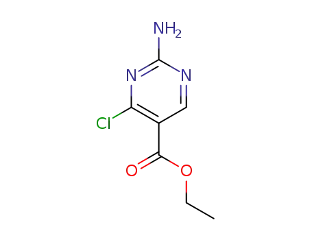 Molecular Structure of 1240597-30-1 (ethyl 2-aMino-4-chloropyriMidine-5-carboxylate)