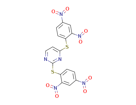 Pyrimidine,2,4-bis[(2,4-dinitrophenyl)thio]- cas  73768-66-8
