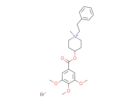 Molecular Structure of 73771-92-3 ((1-methyl-1-phenethyl-3,4,5,6-tetrahydro-2H-pyridin-4-yl) 3,4,5-trimet hoxybenzoate bromide)