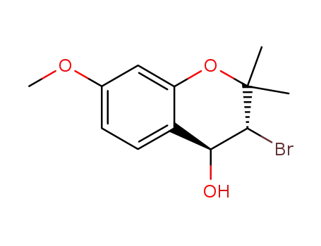 (+/-)-trans-3-Bromo-7-methoxy-2,2-dimethylchraman-4-ol