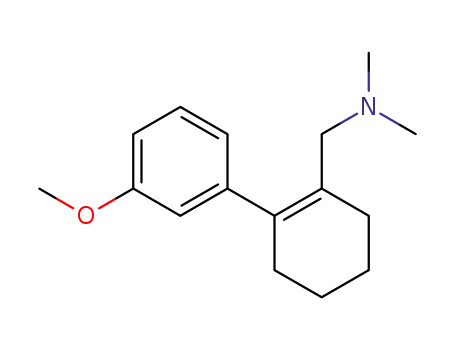 Molecular Structure of 73825-64-6 (N,N-Dimethyl-2-(m-methoxyphenyl)-1-cyclohexene-1-methanamine)