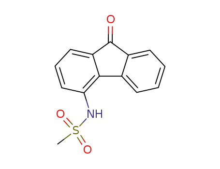 Molecular Structure of 7145-73-5 (N-(9-oxo-9H-fluoren-4-yl)methanesulfonamide)