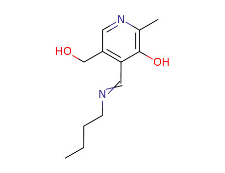 Molecular Structure of 7146-98-7 ((4E)-4-[(butylamino)methylidene]-5-(hydroxymethyl)-2-methylpyridin-3(4H)-one)