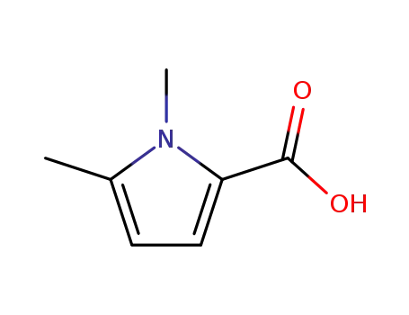 Molecular Structure of 73476-30-9 (1,5-DIMETHYL-1H-PYRROLE-2-CARBOXYLIC ACID)