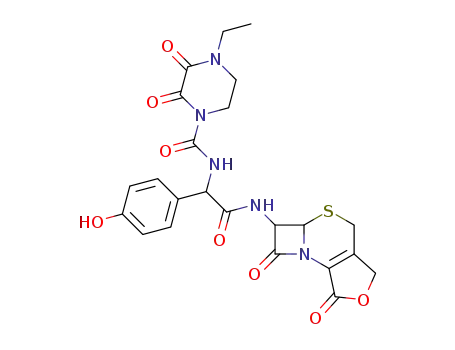Molecular Structure of 73240-08-1 (Des-(N-methyl-5-tetrazolethiolyl)furolactone Cefoperazone)
