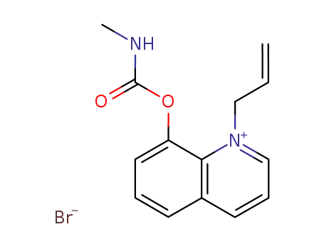 Molecular Structure of 71349-85-4 (Quinolinium, 1-allyl-8-hydroxy-, bromide, methylcarbamate)