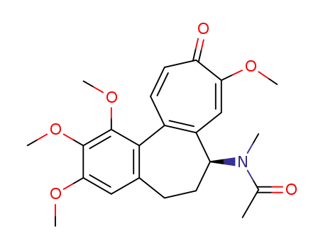 Molecular Structure of 7404-91-3 (N-methyl-N-(1,2,3,9-tetramethoxy-10-oxo-5,6,7,10-tetrahydrobenzo[a]heptalen-7-yl)acetamide)